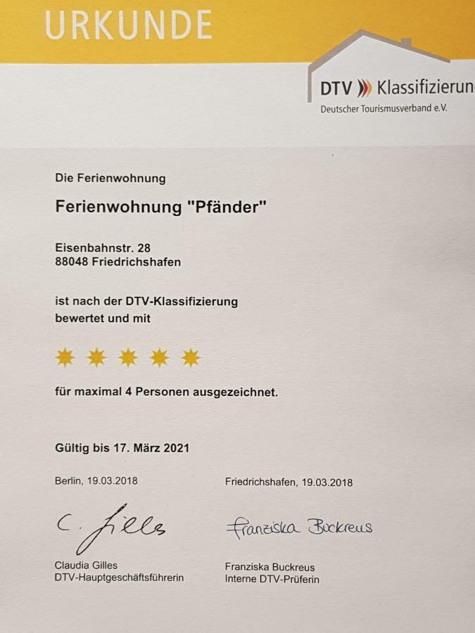 Ferienwohnung Pfaender 腓特烈港 外观 照片